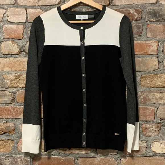 Calvin Klein knit cardigan - Picture 1 of 4